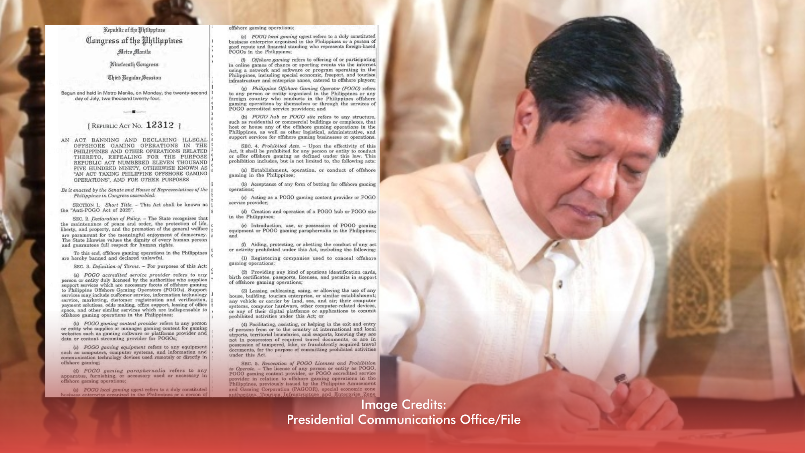 POGOs No More: Marcos Signs RA 12312 Into Law