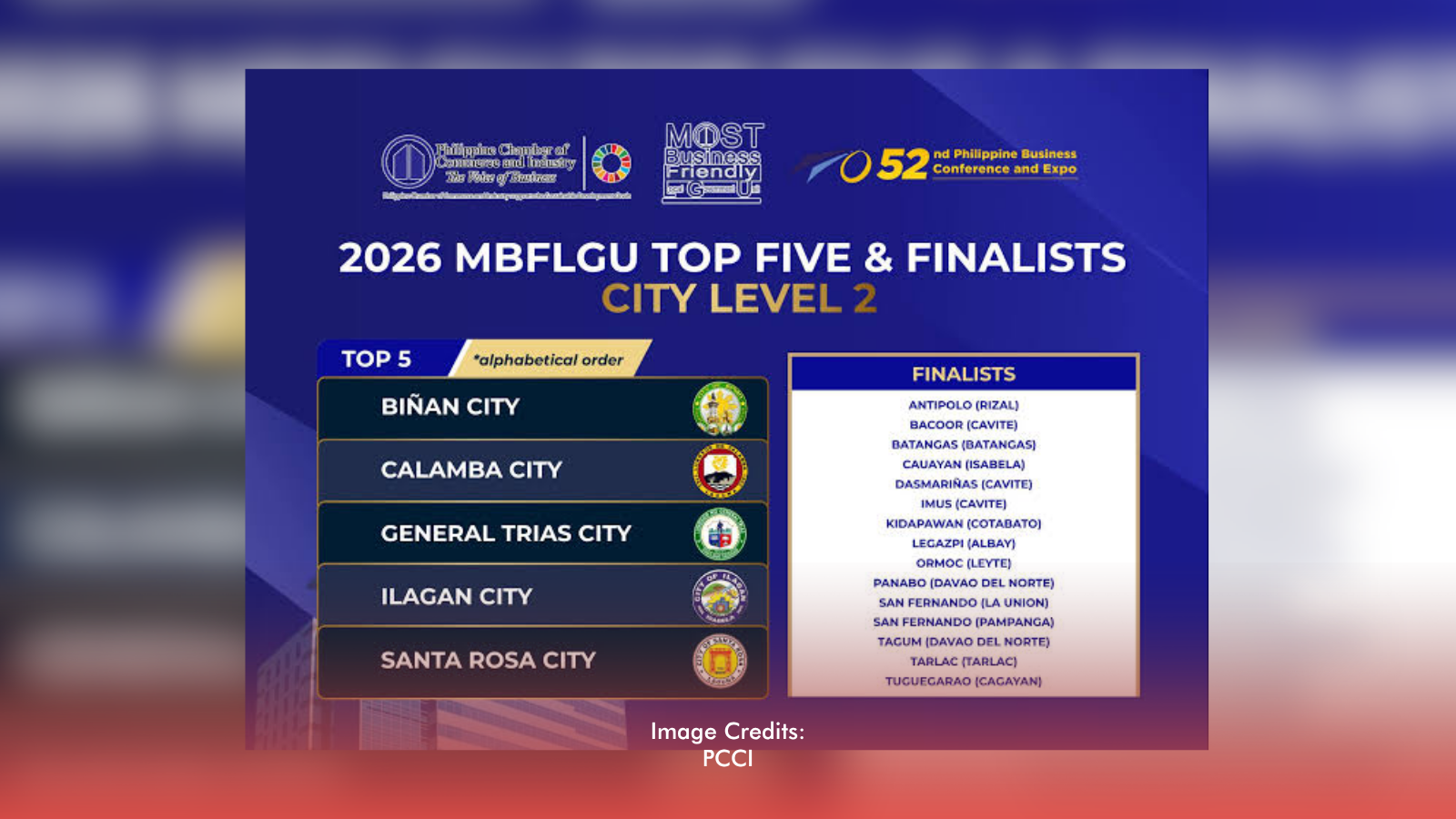 Ilagan City Named 2026 PCCI Business-Friendly Finalist