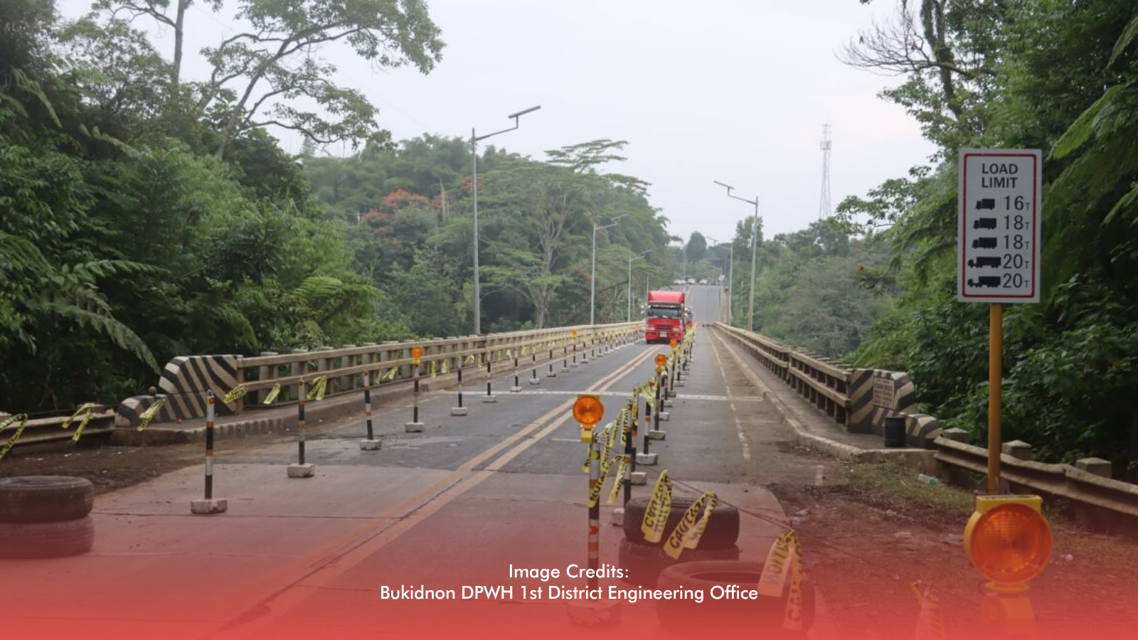 Atugan Bridge in Bukidnon Now One Lane Only While Awaiting Repairs